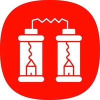 Teleport Glyph Curve Icon vector