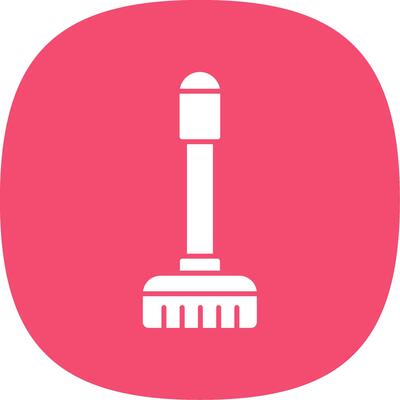 Floor Mop Glyph Curve Icon