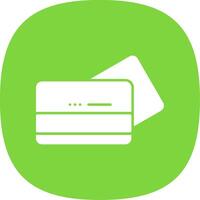 Card Payment Glyph Curve Icon vector