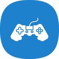 Game Glyph Curve Icon vector