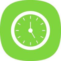Time Management Glyph Curve Icon vector