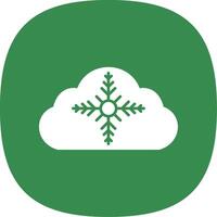 Weather Glyph Curve Icon vector