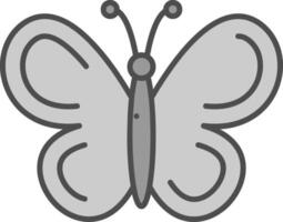 mariposa relleno icono vector