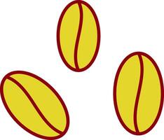 Beans Line Two Color Icon vector