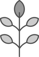Leaf Fillay Icon vector
