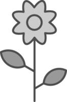 flores relleno icono vector