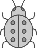 Ladybug Fillay Icon vector