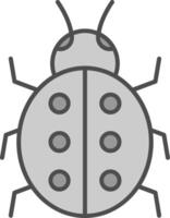 Ladybug Fillay Icon vector