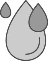 Water Drop Fillay Icon vector