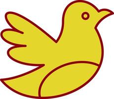 Bird Line Two Color Icon vector