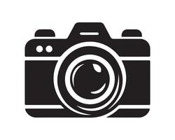 camera silhouette icon graphic logo design vector