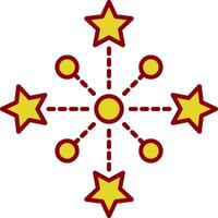 Fireworks Line Two Color Icon vector