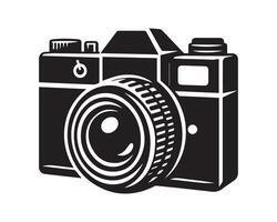 camera silhouette icon graphic logo design vector