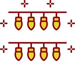 Lights Line Two Color Icon vector