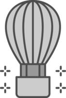 Hot Air Ballon Fillay Icon vector