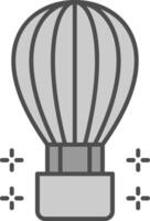 Hot Air Ballon Fillay Icon vector