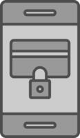 Secure Payment Fillay Icon vector