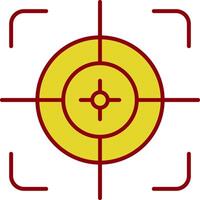Aim Line Two Color Icon vector