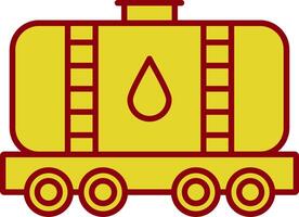 Tank Line Two Color Icon vector