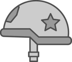 Helmet Fillay Icon vector