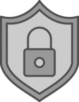 Shield Fillay Icon vector