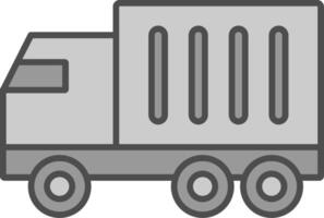 camión relleno icono vector