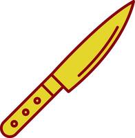 Knife Line Two Color Icon vector