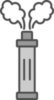 Smoke Grenade Fillay Icon vector