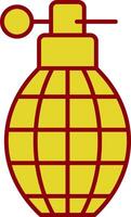 Grenade Line Two Color Icon vector