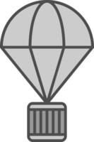 Parachute Fillay Icon vector