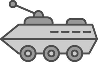 Armored Vehicle Fillay Icon vector