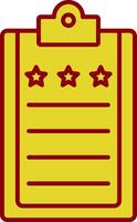 Evaluation Line Two Color Icon vector