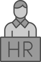 Human Resources Fillay Icon vector