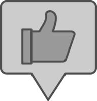 Satisfaction Fillay Icon vector