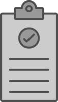 Checklist Fillay Icon vector