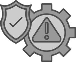 Risk Management Fillay Icon vector