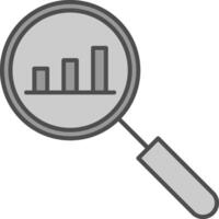 Analysis Fillay Icon vector