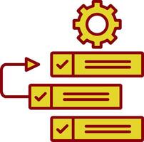 Backlog Line Two Color Icon vector