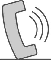 Phone Call Fillay Icon vector