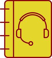 Notebook Support Line Two Color Icon vector