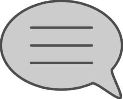 Conversation Fillay Icon vector