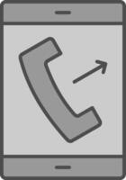 Call Fillay Icon vector