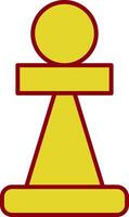 Pawn Line Two Color Icon vector
