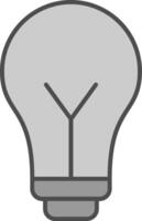 Idea Fillay Icon vector