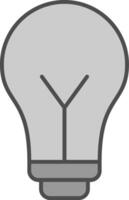 idea relleno icono vector