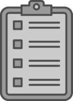 Checklist Fillay Icon vector