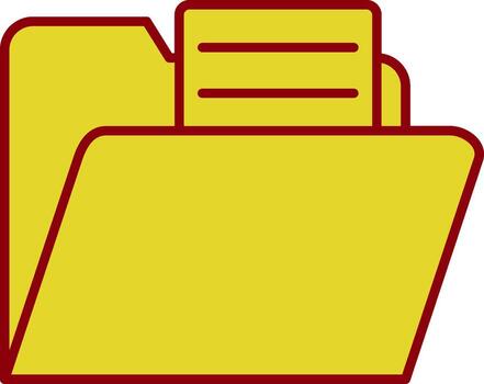 File Line Two Color Icon vector