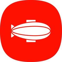 Zeppelin Line Two Color Icon vector