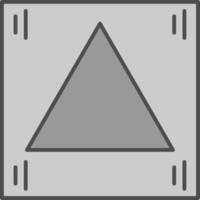 Triangle Fillay Icon vector