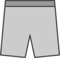 Shorts Fillay Icon vector